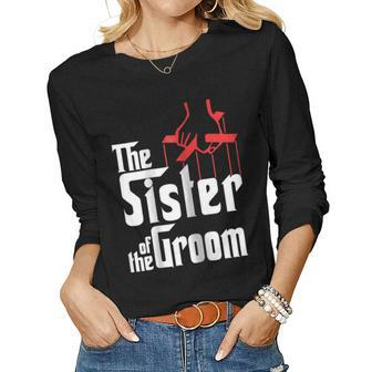 Sister Of The Groom Wedding Women Long Sleeve T-shirt | Mazezy