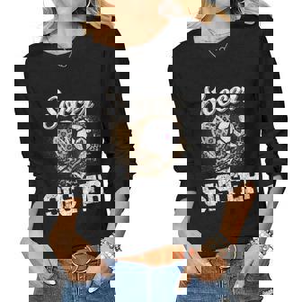 Soccer Sister Leopard Soccer Sister Women Long Sleeve T-shirt | Mazezy