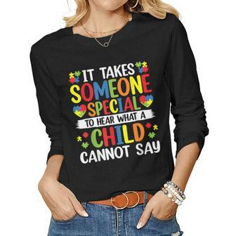 Sped Special Education Autism Paraprofessional Teacher Women Graphic Long Sleeve T-shirt - Seseable