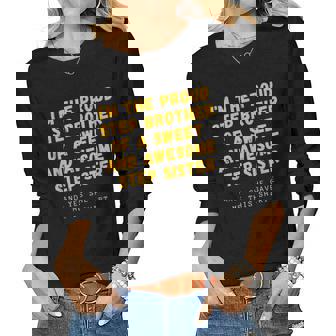 For Stepbrother From Stepsister Make A Great Gag Women Long Sleeve T-shirt | Mazezy