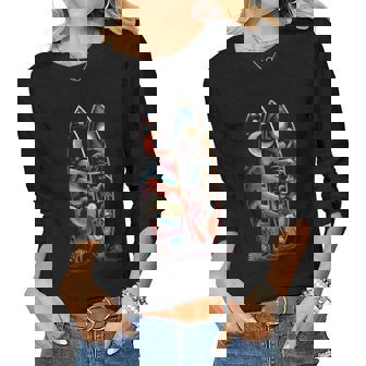 Summer Surfboards Surf Graphic For Men Women Boys Girls Women Long Sleeve T-shirt | Mazezy