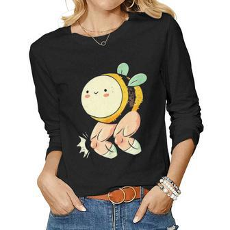 The Bees Knees Women Graphic Long Sleeve T-shirt - Seseable