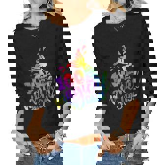 Tie Dye 100 Mermazing Days Of School Mermaid Teacher Kids Women Graphic Long Sleeve T-shirt | Seseable UK