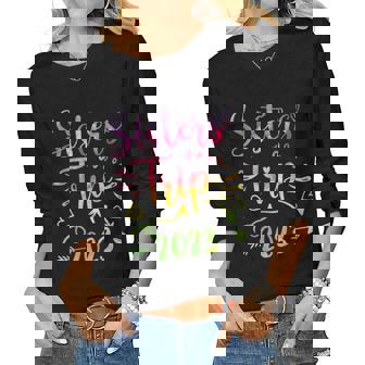 Tie-Dye Sisters Road Trip 2023 Cute Sisters Weekend Trip Women Long Sleeve T-shirt | Mazezy