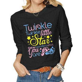 Twinkle Little Star Sister Wonders What You Are Gender Women Long Sleeve T-shirt | Mazezy