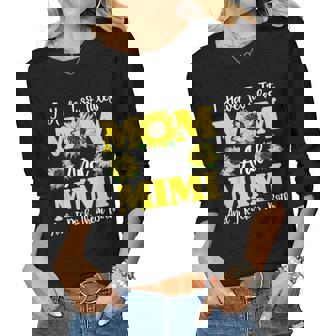 I Have Two Titles Mom And Mimi Sunflower Women Long Sleeve T-shirt | Mazezy