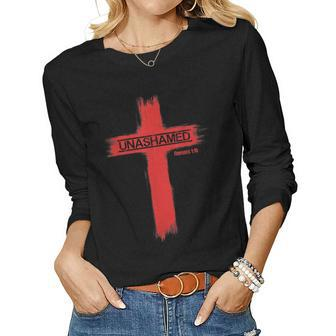 Unashamed Christianity Romans 116 Women Long Sleeve T-shirt | Mazezy