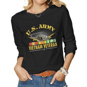 Us Army Vietnam Veteran Vietnam Vet Veteran Day Men Women Women Graphic Long Sleeve T-shirt - Seseable