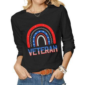 Veterans Day Veteran Appreciation Respect Honor Mom Dad Vets V3 Women Graphic Long Sleeve T-shirt - Seseable