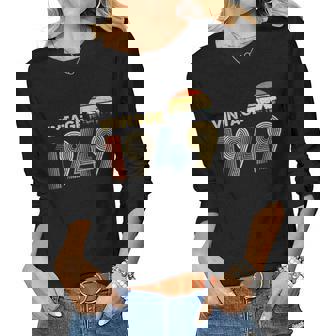 Vintage 1949 - Birthday Happy 70Th Years Old Women Long Sleeve T-shirt | Mazezy