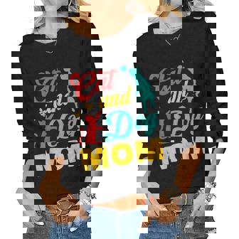 Vintage Cat And Dog Mom For Cat Dog Lover Mama Women Long Sleeve T-shirt | Mazezy