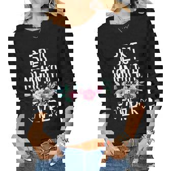 Womens Best Mamita Ever Flowers Mothers Day From Daughter - Son Women Graphic Long Sleeve T-shirt - Thegiftio