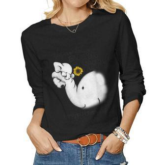 Youre Doing Great Job Elephant Mama Lover Mother Day Shirt Women Long Sleeve T-shirt | Mazezy