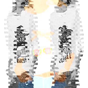Bingo Life Bingo Messy Buns Gambling Womens Women Long Sleeve T-shirt | Mazezy