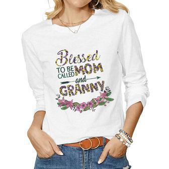 Blessed To Be Called Mom And Granny Mother’S Day 2023 Nana Women Long Sleeve T-shirt | Mazezy