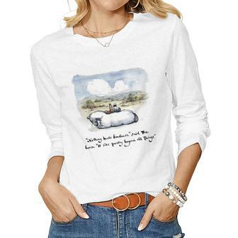 Boy Mole Fox And Horse Quote Nothing Beats Kindness Women Long Sleeve T-shirt | Mazezy