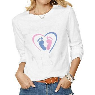 Womens Bumps First Moms Expecting Baby Pregnancy Women Long Sleeve T-shirt | Mazezy