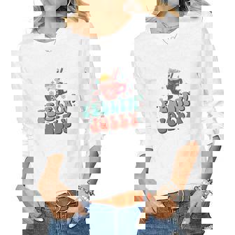 Christmas Feelin Jolly Holiday Women Graphic Long Sleeve T-shirt - Thegiftio