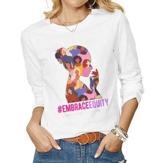 Embrace Equity International Womens Day 2023 V2 Women Long Sleeve T-shirt | Mazezy