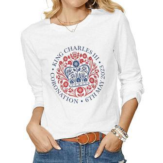 King Charles Iii Royal Family Coronation Women Men Women Long Sleeve T-shirt | Mazezy