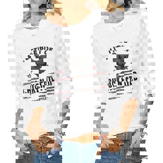 A Little Bit Of Chicken Fried Southern Style Fast Food Lover Women Long Sleeve T-shirt | Mazezy