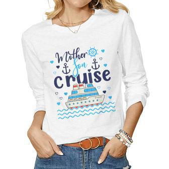 Mother Son Cruise 2023 Family Vacation Mom Son Trip Matching Women Long Sleeve T-shirt | Mazezy