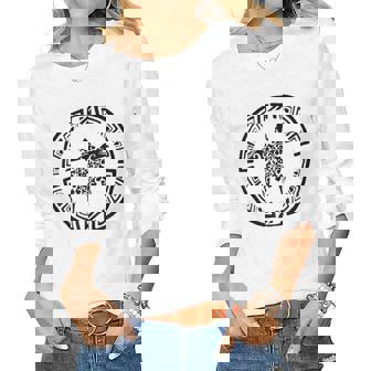 Sea Turtle Vintage Retro Tribal Throwback Vacation Women Long Sleeve T-shirt | Mazezy