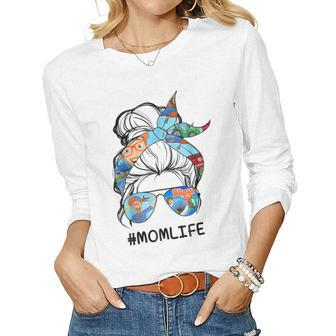 Vintage Blippis Mom Life For Men Woman Kids Women Long Sleeve T-shirt | Mazezy
