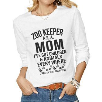 Zoo Keeper Aka Mom Ive Got Children For Woman Women Long Sleeve T-shirt