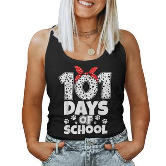 100 Days Of School Dalmatian Dog Women Girl 100 Days Smarter Women Tank Top Basic Casual Daily Weekend Graphic - Thegiftio UK
