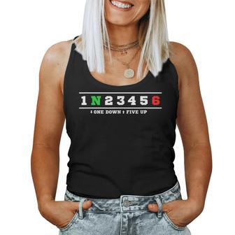 1N23456 Motorcycle Gear Shift Pattern Manual Transmission Women Tank Top Basic Casual Daily Weekend Graphic - Seseable