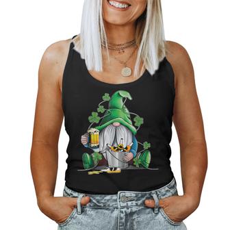 Irish Gnome Drink Beer Lucky Shamrock Gnome St Patricks Day  V2 Women Tank Top Basic Casual Daily Weekend Graphic