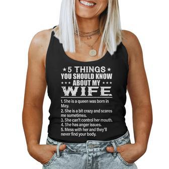 5 Things You Should Know About My Wife May Women Tank Top | Mazezy