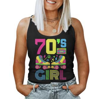 70S Girl 1970S Fashion Theme Party Outfit Seventies Costume Women Tank Top | Mazezy