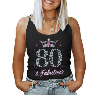 Womens 80 And Fabulous 1939 80Th Birthday Women Tank Top | Mazezy