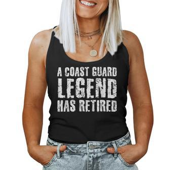 A Coast-Guard Legend Has Retired Funny Party Gift Idea Women Tank Top Basic Casual Daily Weekend Graphic - Seseable