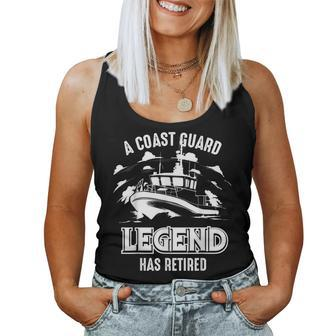 A Coast Guard Legend Has Retired | Cool Volunr Gift Women Tank Top Basic Casual Daily Weekend Graphic - Seseable