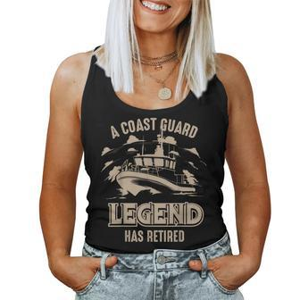 A Coast Guard Legend Has Retired | Cool Volunr Gift Women Tank Top Basic Casual Daily Weekend Graphic - Seseable