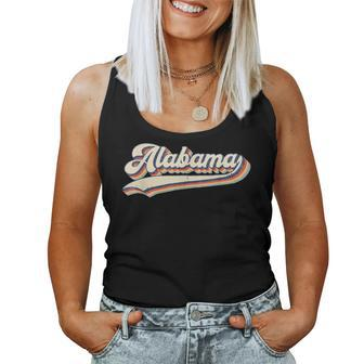Alabama State Sports Name Vintage Retro Men Women Boy Women Tank Top | Mazezy