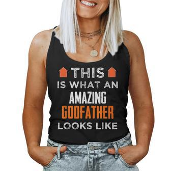 This Is What An Amazing Godfather Looks Like T Women Tank Top | Mazezy