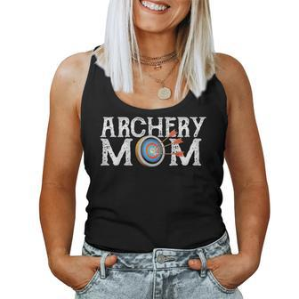 Archery Archer Mom Target Proud Parent Bow Arrow Women Tank Top Basic Casual Daily Weekend Graphic - Seseable