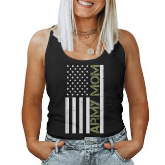 Army Mom T Pride Military Mother American Flag Women Tank Top | Mazezy