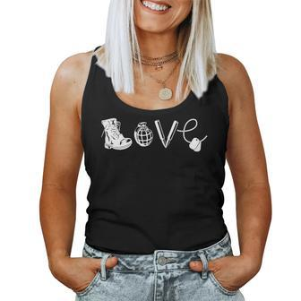 Army Wife Soldier Military Family Women Tank Top | Mazezy