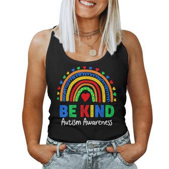 Autism Awareness Day Colorful Rainbow Be Kind Kids Women Tank Top Basic Casual Daily Weekend Graphic - Seseable