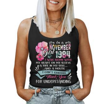 Womens Awesome Since 1984 35Th Birthday Im An November Girl 1984 Women Tank Top | Mazezy