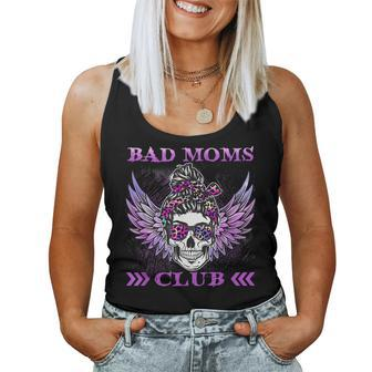 Bad Moms Club Leopard Skull Mom Funny Mom Mothers Day Women Tank Top Basic Casual Daily Weekend Graphic - Thegiftio UK