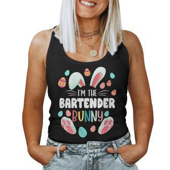 Womens Im The Bartender Bunny Matching Family Easter Party Women Tank Top | Mazezy