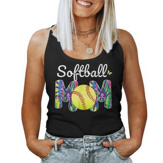 Baseball Mom Love Tie Dye Softball Mom Mother´S Day Women Tank Top | Mazezy