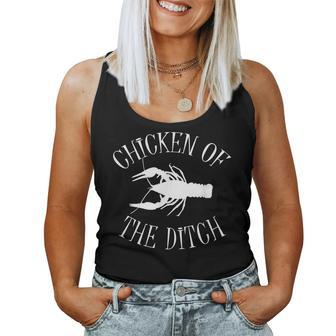 Bdaz Crawfish Chicken Of The Ditch Cajun Women Tank Top | Mazezy