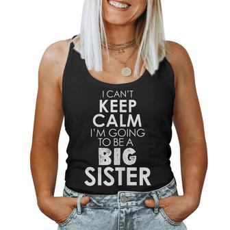Best Big Sister T Older Sibling Pregnancy Announcement Women Tank Top | Mazezy